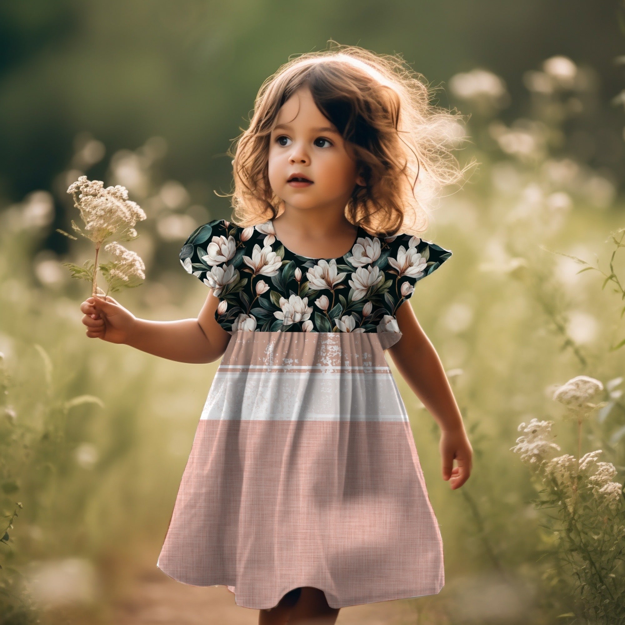 Blumen Bordüren Stoff Dauervorbestellung